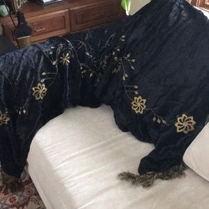 NWT Silk crushed velvet throw/scarf